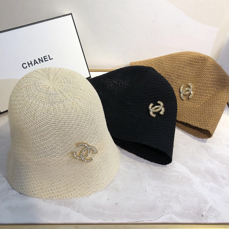 シャネル/Chanel 日よけ帽 バケットハット ロゴ メッシュ シンプル コロナ対策