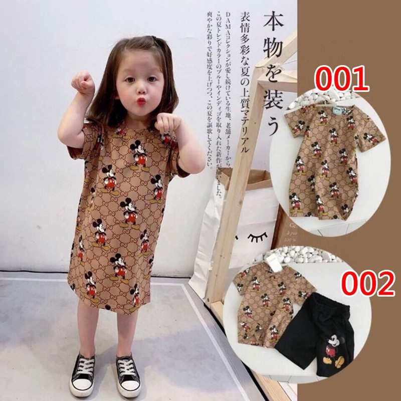 GUCCI ハイブランド Tシャツ ワンピース 子供服 男の子 女の子 夏服 グッチ かわいい 半袖