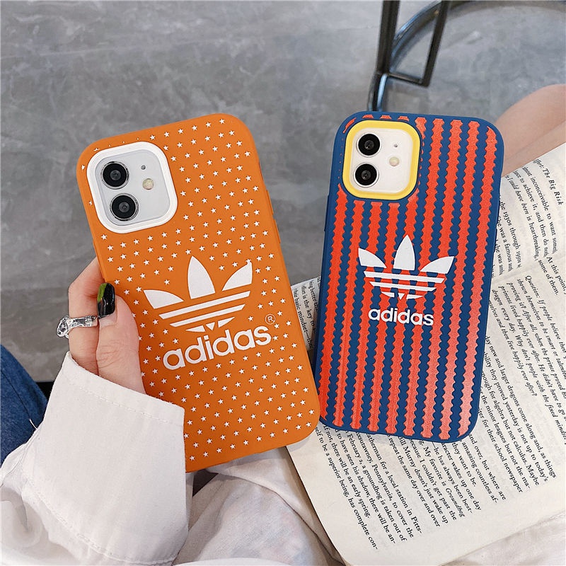 アディダス iphone 13 pro/13 pro max/13 miniケース シンプル ADIDAS ブランド トレフォイル柄