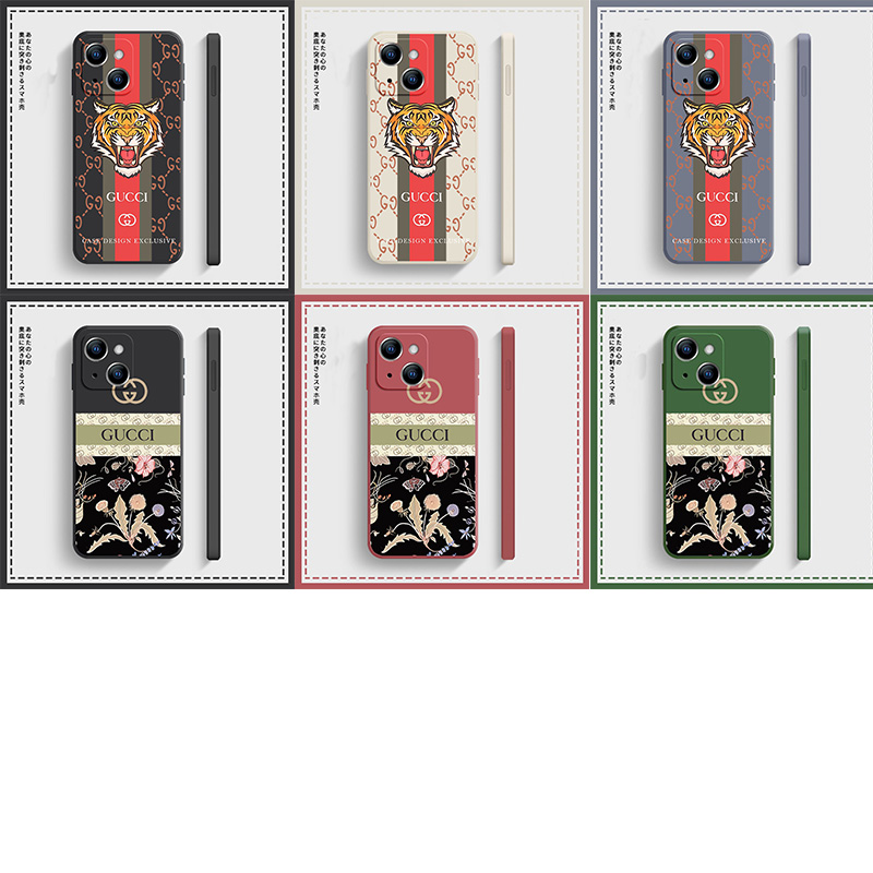 グッチ iphone 13/13 mini/13 pro/13 pro maxケース 虎頭 ブランド シンプル