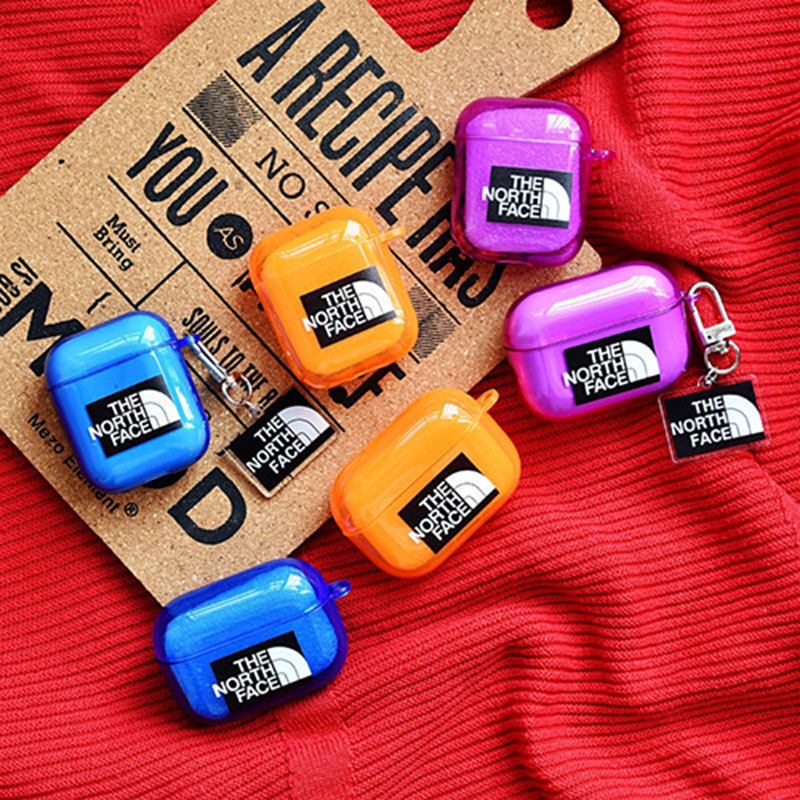 The North Face ブランド AirPods Pro3/2/1ケース クリア収納 ザ.ノース.フェイス/エアーポッズ1/2/3/プロ