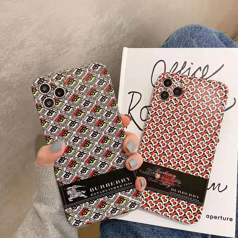 Burberryバーバリー ブランドiphone12pro/12mini/12pro maxケース モノグラム ペアお揃いケース かわいい ins風 アイフォン