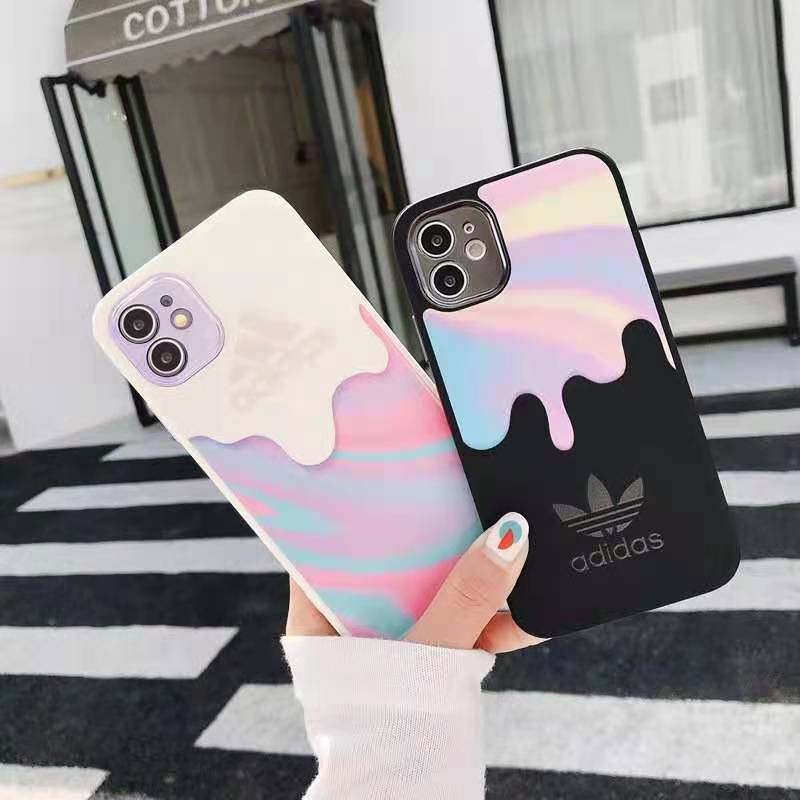 アディダスAdidasナイキNikeブランドiphone12mini/12pro/12pro max/11ケース 韓国風 キラキラ 彩色 人気 運動風 アイフォンx/xr/xs/8/7ケース 男女兼用