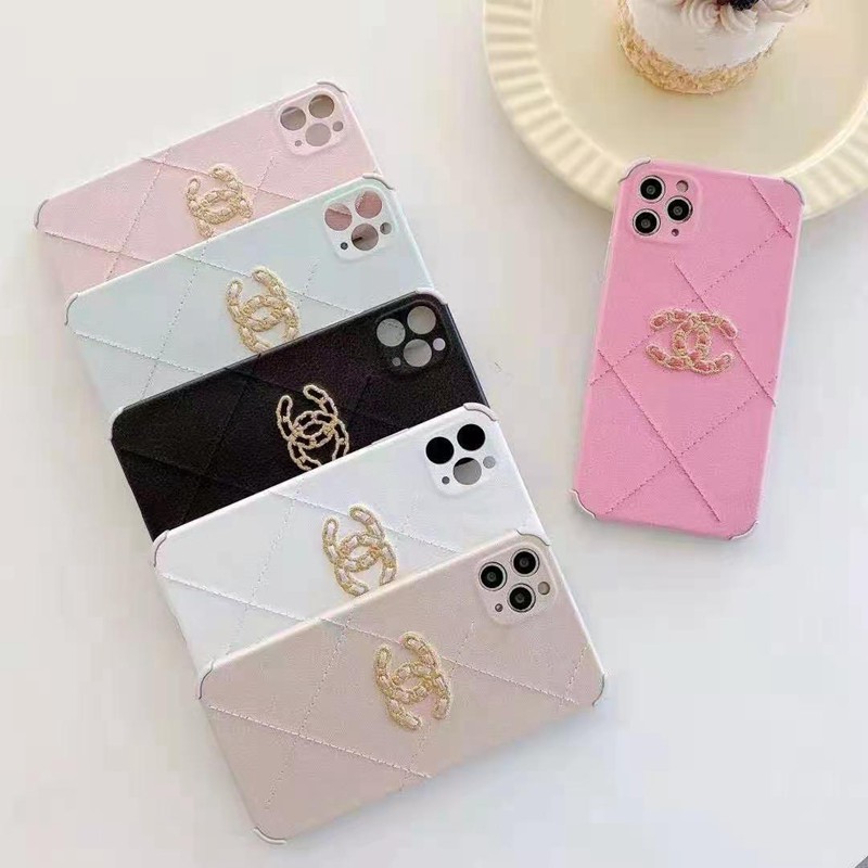 シャネル ブランド 刺繍 子羊レザー iphone 12/12 pro/12 mini/12 pro max/se2ケース ポコニャン CHANEL 四角保護 iPhone 11/11 pro/11 pro maxケース 韓国風