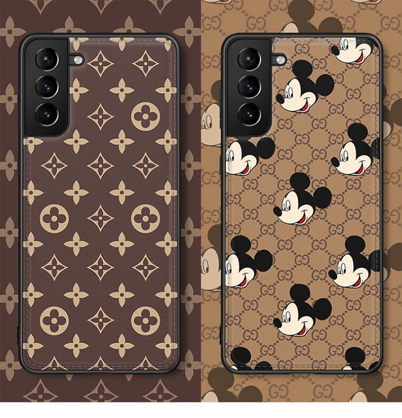 Gucci ディズニー コラボ iphone 13 pro max/13 miniケース LV ヴィトン galaxy note21 レザー グッチ LV ブランド モノグラム