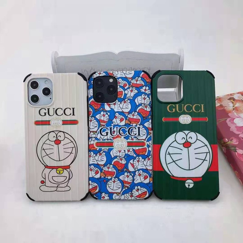 グッチ ブランド iphone 12 /12 pro/12 mini/12 pro maxケース 個性 ドラミ iPhone 11/11 pro/11 pro maxケース Gucci ドラえもん  ins風 全面保護