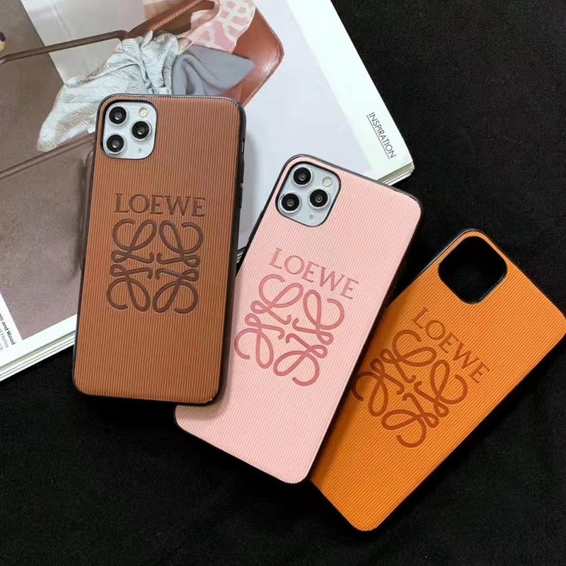 Loeweロエベ ブランドiPhone12Mini/12Pro/12Pro Max/11ケース 可愛い シンプル カラー 安い 男女兼用 アイフォンiphone x/xr/xs/8/7/SE2スマホケース