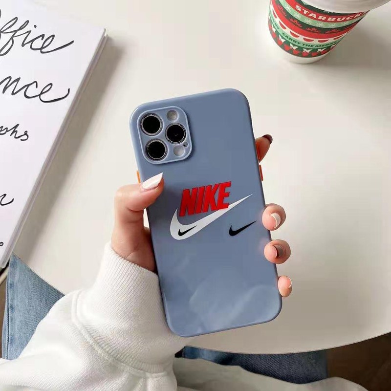 ナイキNikeブランドiphone12pro max/12pro/12mini/11ケース モノグラム ガラス シンプル 個性 カラー アイフォンx/xr/xs/8/7ケース 人気 男女兼用