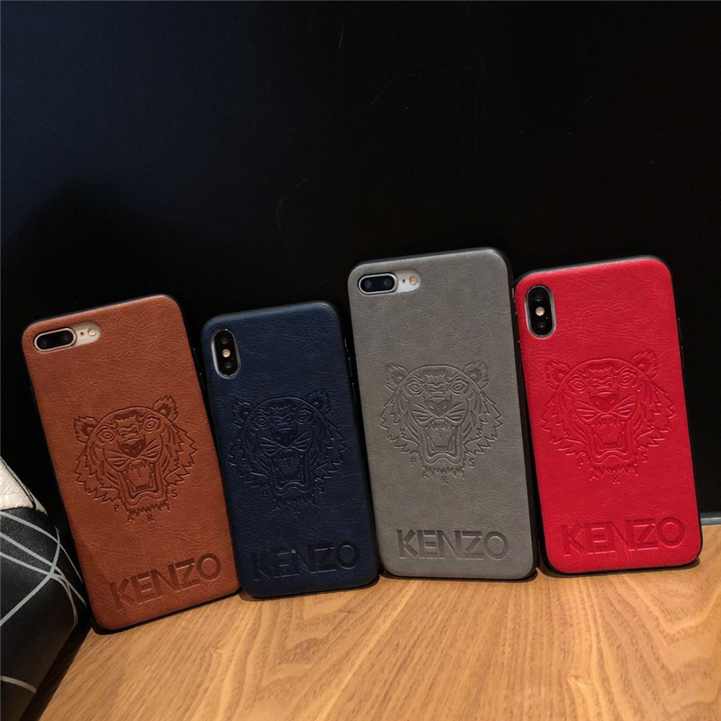 カッコイイ虎頭iphone x/xsケース ケンゾー kenzo