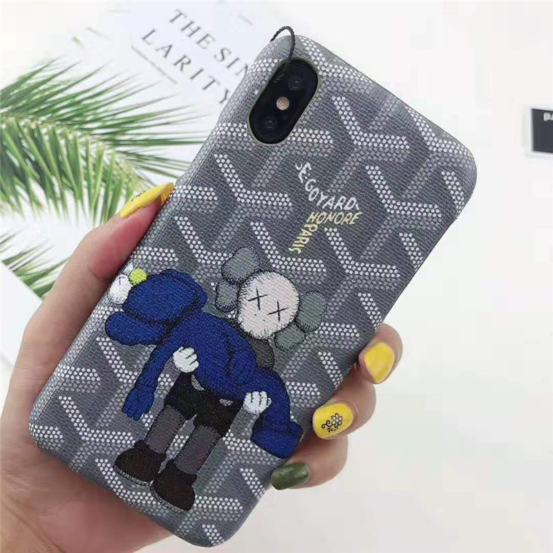 ゴヤールgalaxy s10/s10plusケースKAWS