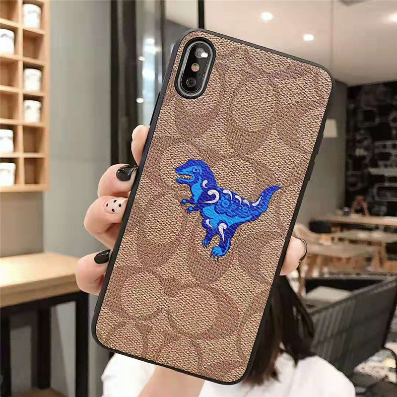 コーチ coach 恐竜 iphone xr/se2/8/7 plusケース ブランド