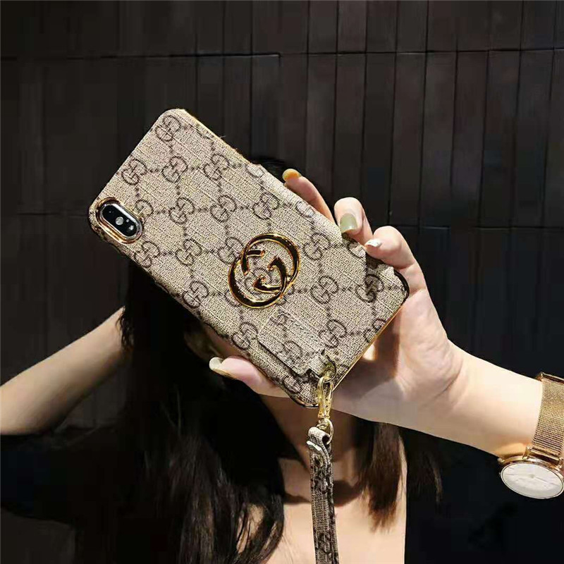 ストラップ付きiphone 7/8 plusケースgucci