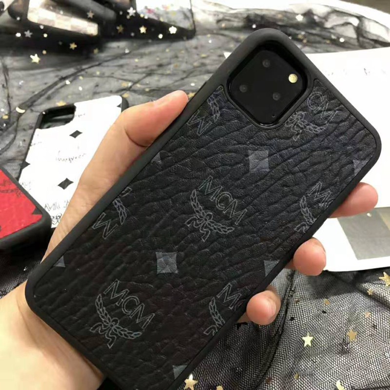 mcm iphone 12 pro/12 max/x/8 plusケース エムシーエム