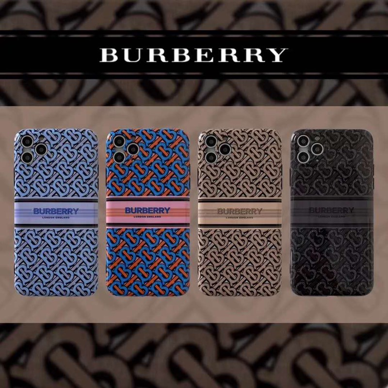 Burberry/バーバリーブランド iphone12/12pro max/12 proケース かわいい ペアお揃い シンプル