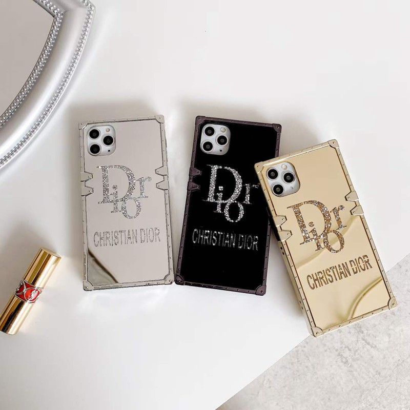 Dior カガミ iphone12mini/12pro/xs/11/8 plusケース おまけつき iphone x/xsmax/11pro/se2020ケース レディース