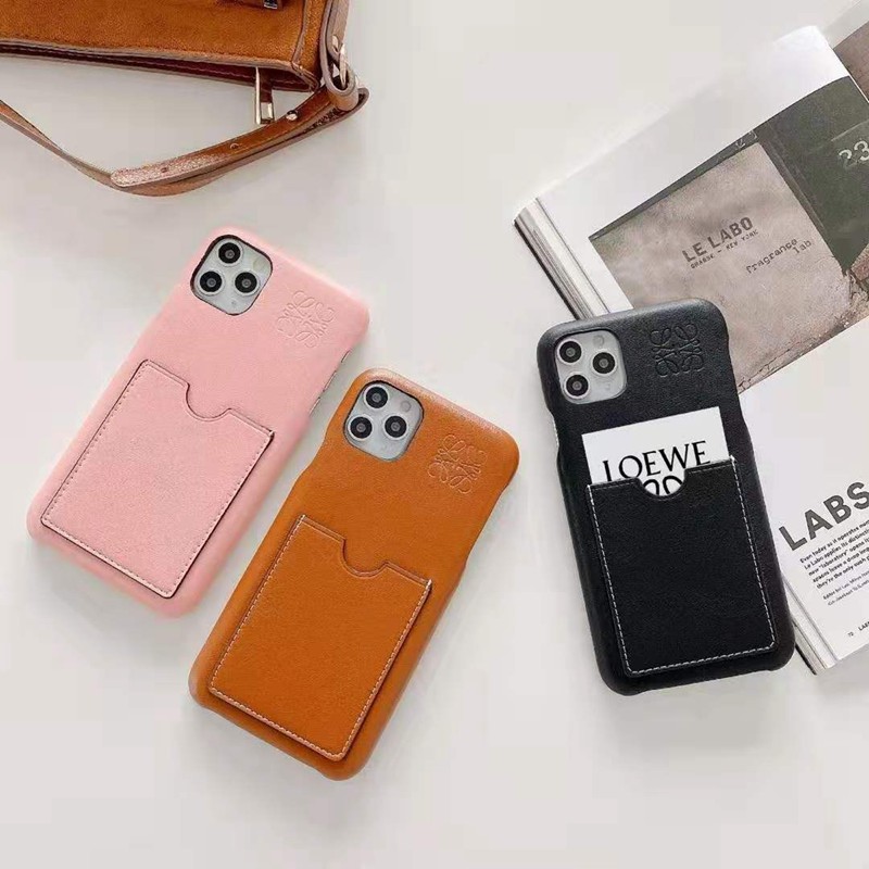 LOEWE ブランド iphone12/12 mini/12 pro/12 pro maxケース カード入れ モノグラム 経典 メンズ