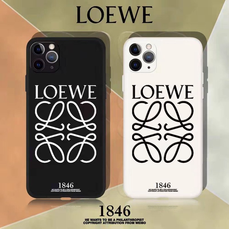 LOEWE ブランド iphone12/12pro maxケース かわいい iphone 11/x/8/7スマホケース ブランド シンプル
