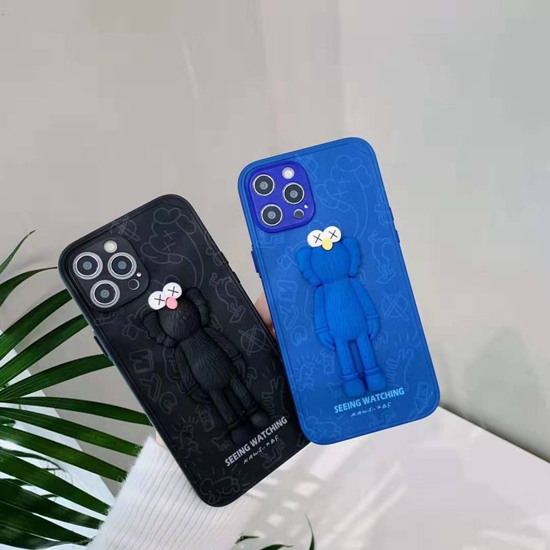 カウズ ブランド iphone12/12pro maxケース KAWS 3D立体 iphone xr/11/11pro maxケース かわいいシンプルジャケットメンズ