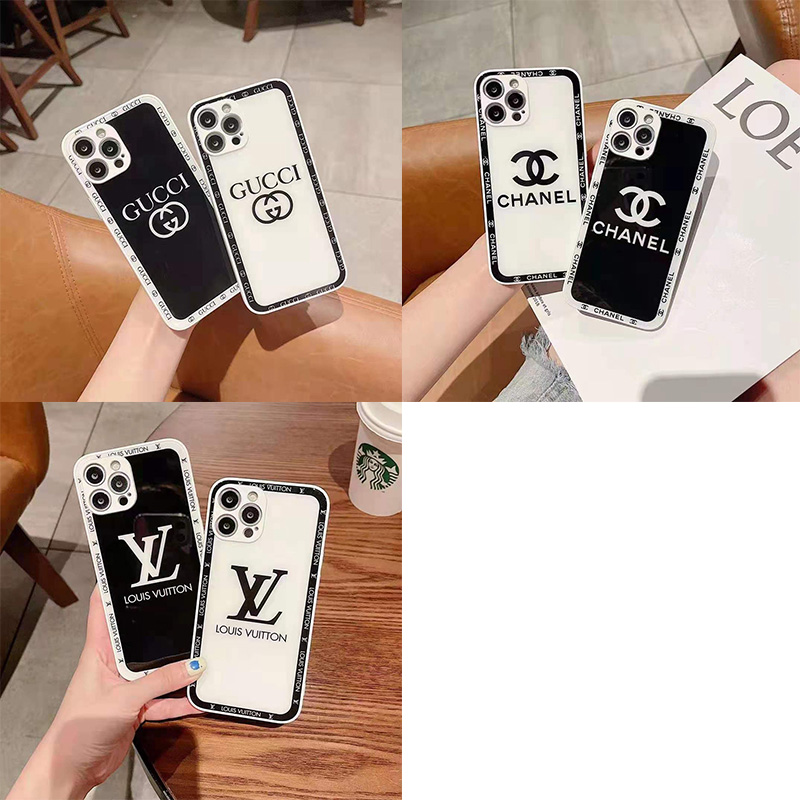 シャネル/CHANEL ブランド iPhone 13 mini/14 pro/14 pro maxケース ルイヴィトン/LV 鏡面ガラス型 グッチ/GUCCI ジャケット型