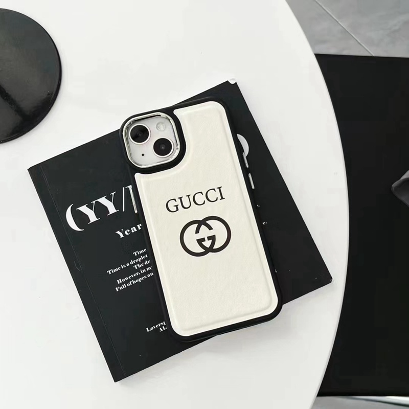 Gucci グッチ iphone14Pro max/14Pro/14Plus/14スマホケース モノグラム 背面レザー製 エンボス加工