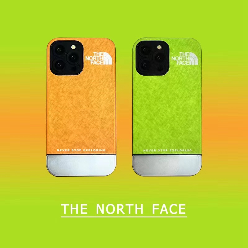 ザノースフェイスiphone14pro max/14plusケース個性the north faceモノグラム メッキ ジャケット ブランド アイフォン14プロマックス/14プラス