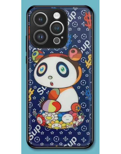 SUPREME/シュプリーム ブランド iphone14/14pro/14pro max/14 plusケース かわいい 熊柄 モノグラム 村上隆 murakami flower アイフォン14/13/12/11/xr/xs/x/8/7カバー メンズ レディース