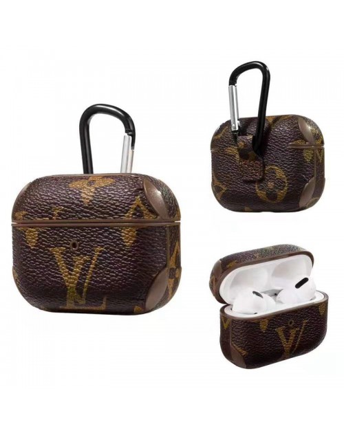 LV ルイヴィトン ブランド AirPods 1/2/Proケース 携帯便利 収納カバー 保護ケース ダミエ付き エアーポッズ プロ ヴィトン 紛失防止 落下防止 お洒落 10種