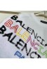 バレンシアガ ハイブランド 落書き柄 balenciaga Tシャツ 快適 吸汗速乾 春夏トップス カップル服 コットン 通勤 普段着 カジュアル おしゃれ 大きいサイズ メンズ レディース