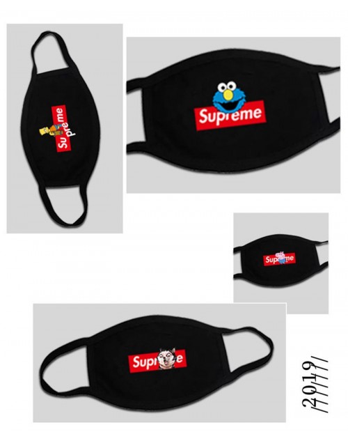 シュプリーム ハイブランド スポンジボブ コラボ Supreme アニメマスク 夏専用 速乾 薄手 セサミストリート UV対策 ペッパピッグ 伸縮性 飛沫感染予防 おしゃれ 子供大人用 快適 洗えるマスク メンズ レディース