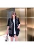 ルイヴィトン風 ブランド ベストスーツ レディース向け カーディガン夏秋 気質トップス Louis Vuitton 女性 ファッション 高品質 半袖 ジャケット ハイブランド 黒白プリント オシャレ 若者愛用 普段着 通勤