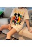 GUCCI  ブランド風 ミッキー コラボ 半袖Tシャツ メンズ レディース グッチ  Tシャツ 女性 大きいサイズ トップス T-shirt 可愛い ディズニーミッキー柄 おしゃれ フリーサイズ