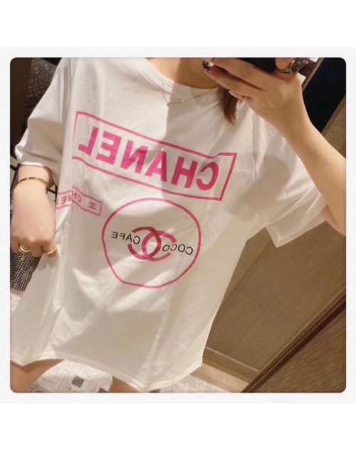 CHANEL シャネル Tシャツ アートプリント T-shirt ブランド風 2020年 春夏 大人気 半袖 韓国風 おしゃれ かわいい トップス 送料無料 メンズ レディース 