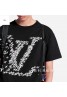 LV ルイヴィトン Tシャツ 半袖 航空機ロゴ  黒白色T-shirt オシャレ 若者 トップス ブランド人気 通学 通勤 おしゃれ 修身 高品質 女性ファッション 普段着 大きいサイズ  レディース