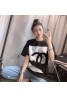 CHANEL シャネル Tシャツ 単色 半袖 ロゴ  黒白T-shirt オシャレ 若者 ブランド人気 通学 通勤 レディースおしゃれ 修身 高品質 女性ファッション 普段着 大きいサイズ 送料無料