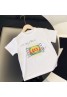 Gucci ブランド グッチ 子供Tシャツ 個性 大人用T-shirt モノグラム 通気性  抗菌 防臭 洗える 黒白 大きいサイズ メンズ レディース 100-150 S-2XL 