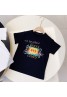 Gucci ブランド グッチ 子供Tシャツ 個性 大人用T-shirt モノグラム 通気性  抗菌 防臭 洗える 黒白 大きいサイズ メンズ レディース 100-150 S-2XL 