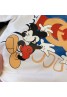 GUCCIグッチ ブランド 半袖Tシャツ ミッキーマウス ディズニー Mickey Mouse  黒白色 パロディt-shirt 上着 トップス 子供大人用 ユニセックス カジュアル メンズ レディース 春夏秋冬