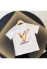 ルイヴィトン Tシャツ ハイブランド 半袖Tシャツ 原宿系 LV T-shirt 黒白 春夏秋 ジェスチャー 村上隆 フラワー 個性 ダンス衣装 韓国風 大きいサイズ ヒップホップ カジュアル 通学 激安 ファッション メンズ レディース