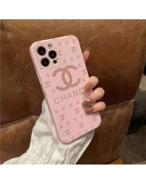 CHANEL ブランド iPhone 13 pro/13 pro max/13 miniケース インスタ シャネル モノグラム ジャケット型  ピンク色 全面保護 アイフォン13/12/11/x/xs/xr/8/7カバー シリコン メンズ レディース