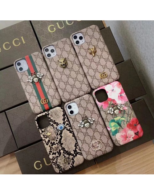 GUCCI/グッチ ブランド iphone 13/13pro/13 pro max/13 miniケース オシャレ 個性 ヒョウ 狐 ジャケット 蜂 蛇 花柄 デイオール/DIOR アイフォン13カバー シンプル スマホケース ファッション レディース向け 