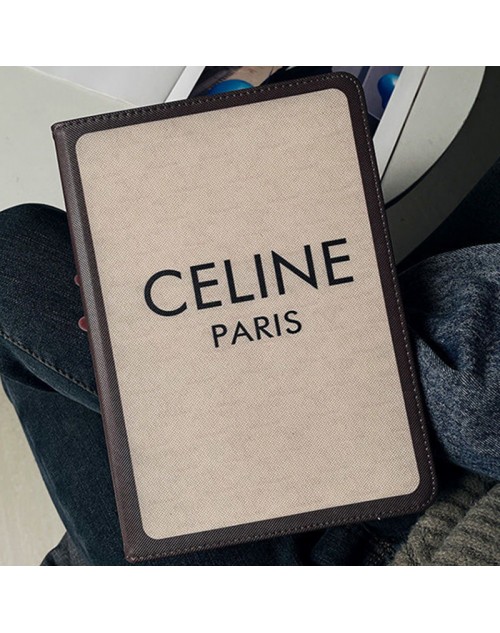 Celine/セリーヌ ブランド iPad Mini 6/9/Pro 2020/2021ケース質感Ipad Air4/3/2 アイポッド ミニ 6/9/2/3/4/5カバー 手帳型 第8/7世代ブレンド風Celineシンプル Ipad Pro 12.9 2020カバー スタンド付き潮流保護カバー芸能人愛用 メンズ レディーズ