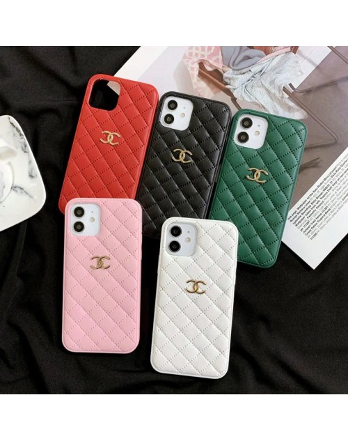 シャネル ブランド iphone 13 pro/13 pro max/13 miniケース かわいい CHANEL 激安 縫い レザー セレブ愛用 iphone 13/12/11/x/8/7スマホケースカバー ジャケット 菱形紋  耐衝撃 アイフォン13プロ/13ミニカバー ファッション レディース