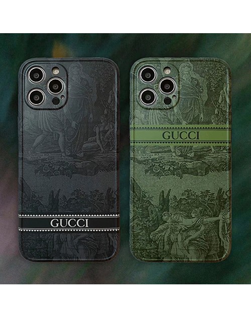 グッチ iphone 13 mini/13 pro/13 pro maxケース ブランド ins風 GUCCI  絵柄 モノグラム ジャケット型 シンプル アイフォン13/12/11/x/xs/xrカバー メンズ レディース