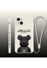 Nike x Clot ブランド iphone 13pro/13mini/13pro maxケース 韓国風 KAWS/カウズ  ジャケット型 熊 BE@RBRICK モノグラム 安い アイフォン13/13ミニカバー  黒白 女性愛用 メンズ レディーズ