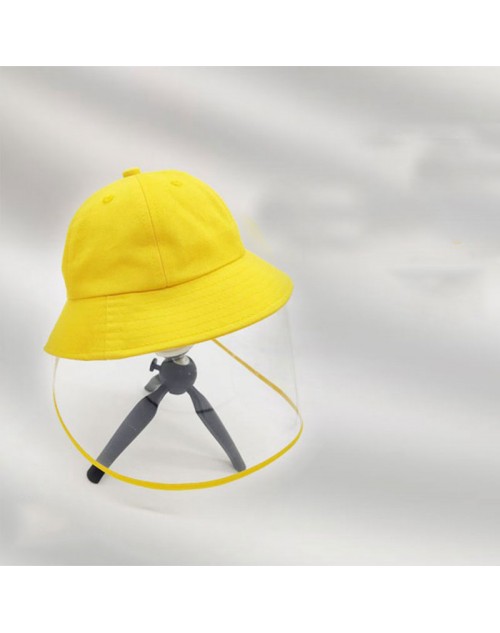 コロナウイルス対策保護帽子 着脱簡単 ウイルス細菌飛沫対策防護帽 子供用キャップ 5〜12歳 男女兼用マジックテープ ハット 全保護帽子 つば広 フェイスガード 防風キャップ 飛沫防止