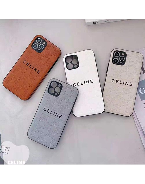 セリーヌ/Celine ブランド iphone 13 pro/13 pro max/13 mini/12ケース かわいい レザー モノグラム ペアお揃い 安い アイフォン13/12/11/xs/x/8/7/se2カバー 女性向け