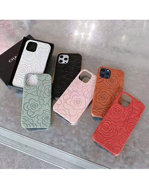 Chanel シャネル iphone 13/13 mini/13 pro/13 pro max/12 pro maxケース ブランド ins風 ロース花柄 モノグラム iphone x/xr/xs/xs maxケース エンボス加工 アイフォン12/11/8/7 plusカバー メンズ レディース