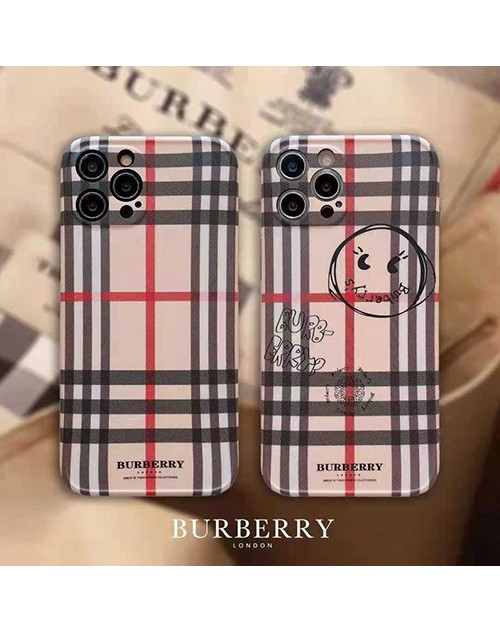 バーバリー ブランド アイフォン12/12 miniケース ペアお揃い チェック風 burberry グラフィティ柄 人気 iphone 12 pro/12 pro maxケース ジャケット アイフォンxs/x/8/7ケース モノグラム iphone11/11pro max/xrケース 男女兼用