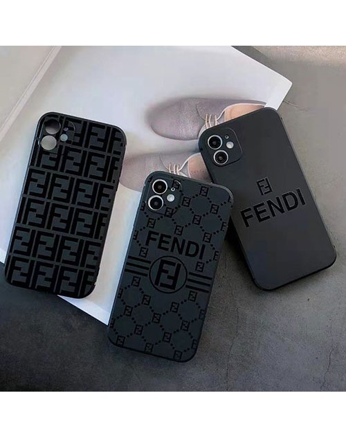 フェンデイ ブランド iphone12/12 pro/12 mini/12 pro maxケース シンプル 闇色 かわいい ペアお揃い Fendi アイフォン11ケース かわいい 個性 iphone 12/8/7 plus/se2ケース ins風 iphone x/xr/xs/xs maxケース ファッション メンズ レディース