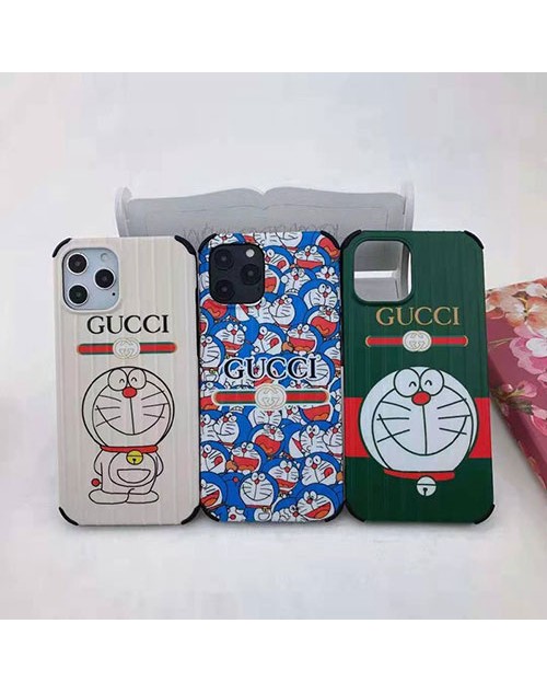 グッチ ブランド iphone 12 /12 pro/12 mini/12 pro maxケース 個性 ドラミ iPhone 11/11 pro/11 pro maxケース Gucci ドラえもん  ins風 全面保護 iphone xs/xs max/se2/8/7plusケース メンズ レディース